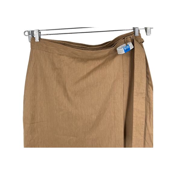 Vince skirt Buckle Wrap tan size 14 - Picture 4 of 10